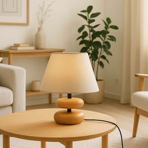 Lampa de masa, Opviq, 780SGN4698, Bej imagine