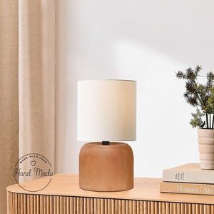 Lampa de masa, Opviq, 780SGN4707, Bej / Crem imagine