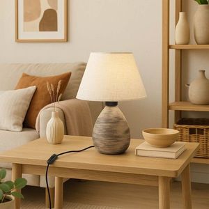 Lampa de masa, Opviq, 780SGN4775, Crem imagine