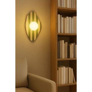 Aplica de perete, Opviq, 823OLY1143, Bej/Alb/Verde imagine