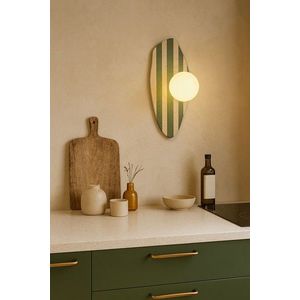 Aplica de perete, Opviq, 823OLY1169, Bej/Alb/Verde imagine