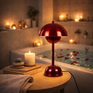 Lampa de masa, Opviq, 892OPV2236, Rosu imagine