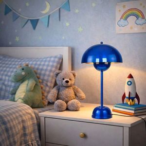 Lampa de masa, Opviq, 892OPV2239, Albastru imagine