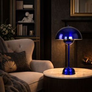 Lampa de masa, Opviq, 892OPV2245, Albastru navy imagine