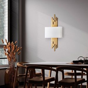 Aplica de perete, Opviq, 892OPV2410, Aur/Alb imagine