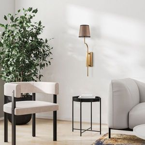 Aplica de perete, Opviq, 892OPV2448, Auriu / Maro deschis imagine