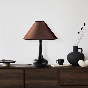 Lampa de masa, Opviq, 892OPV2455, Maro / Negru imagine