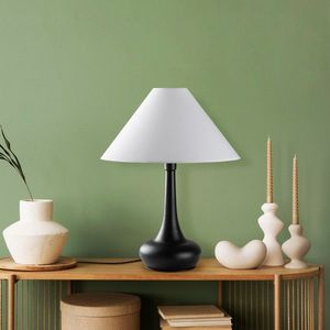 Lampa de masa, Opviq, 892OPV2457, Alb/Negru imagine