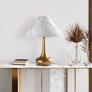 Lampa de masa, Opviq, 892OPV2461, Aur/Alb imagine