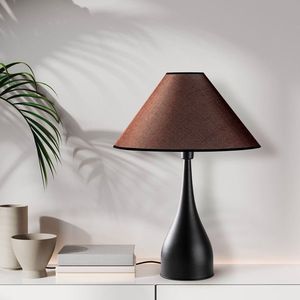 Lampa de masa, Opviq, 892OPV2465, Negru/Maro imagine