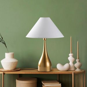 Lampa de masa, Opviq, 892OPV2472, Aur/Alb imagine