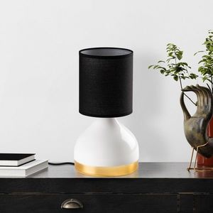 Lampa de masa, Opviq, 892OPV2547, Alb/Negru imagine