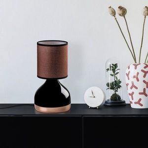 Lampa de masa, Opviq, 892OPV2554, Negru/Maro imagine