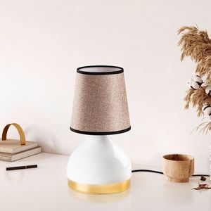 Lampa de masa, Opviq, 892OPV2557, Alb/Maro deschis imagine