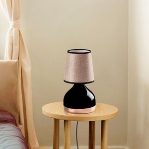 Lampa de masa, Opviq, 892OPV2564, Negru / Maro deschis imagine