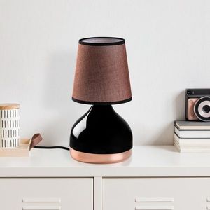 Lampa de masa, Opviq, 892OPV2566, Negru/Maro imagine