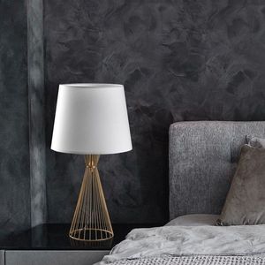 Lampa de masa, Opviq, 892OPV2567, Aur/Alb imagine