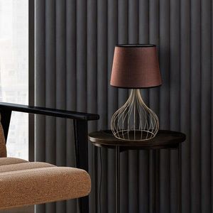 Lampa de masa, Opviq, 892OPV2573, Auriu/Maro imagine