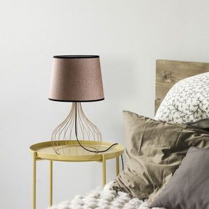 Lampa de masa, Opviq, 892OPV2574, Auriu / Maro deschis imagine