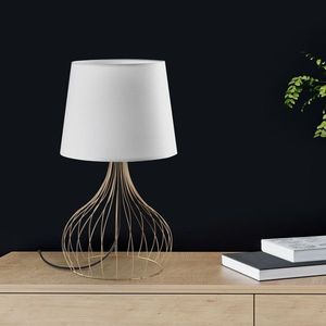 Lampa de masa, Opviq, 892OPV2575, Aur/Alb imagine