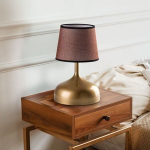 Lampa de masa, Opviq, 892OPV2586, Auriu/Maro imagine