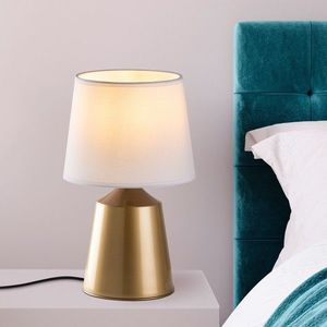 Lampa de masa, Opviq, 892OPV2592, Aur/Alb imagine