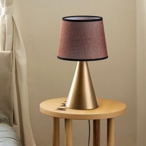 Lampa de masa, Opviq, 892OPV2598, Auriu/Maro imagine