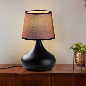 Lampa de masa, Opviq, 892OPV2602, Negru/Maro imagine