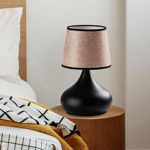 Lampa de masa, Opviq, 892OPV2603, Negru/Bej imagine