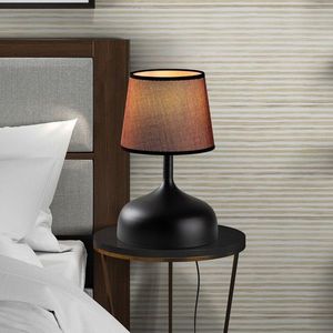 Lampa de masa, Opviq, 892OPV2606, Negru/Maro imagine