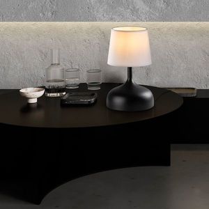 Lampa de masa, Opviq, 892OPV2608, Alb/Negru imagine