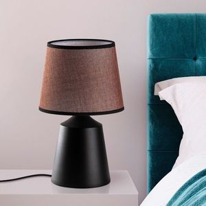 Lampa de masa, Opviq, 892OPV2610, Negru/Maro imagine