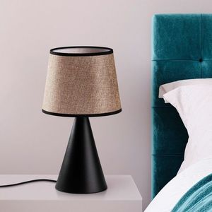 Lampa de masa, Opviq, 892OPV2619, Negru/Bej imagine
