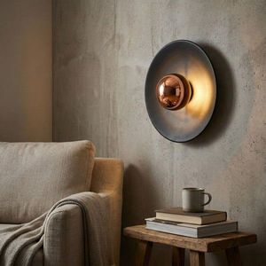 Aplica de perete, Opviq, 892OPV3508, Negru/Cupru imagine