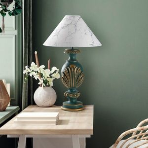 Lampa de masa, Opviq, 897TNL1112, Verde/Alb imagine