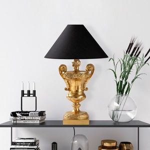 Lampa de masa, Opviq, 897TNL1121, Aur/Negru imagine