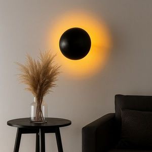 Aplica de perete, Opviq, 942FLG2228, Negru imagine