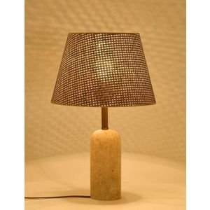 Lampa de masa, Opviq, 377KLT1102, Maro / Bej imagine