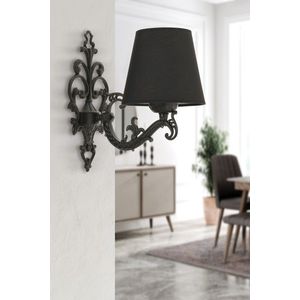 Aplica de perete, Opviq, 390FLH2328, Negru imagine