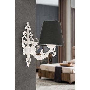 Aplica de perete, Opviq, 390FLH2330, Alb/Negru imagine