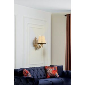 Aplica de perete, Opviq, 390FLH2332, Natural / Aur imagine