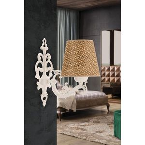 Aplica de perete, Opviq, 390FLH2339, Natural/Alb imagine