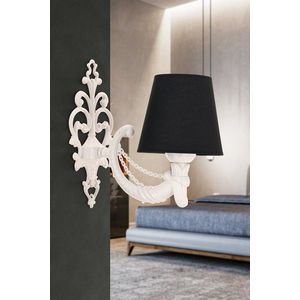 Aplica de perete, Opviq, 390FLH2342, Alb/Negru imagine