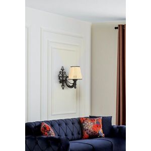 Aplica de perete, Opviq, 390FLH2343, Natural/Negru imagine