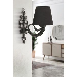 Aplica de perete, Opviq, 390FLH2352, Negru imagine