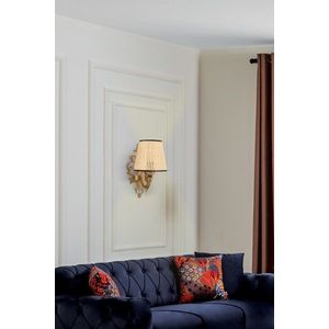 Aplica de perete, Opviq, 390FLH2356, Natural / Aur imagine