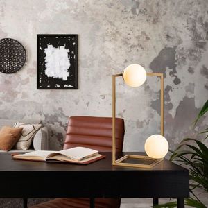 Lampa de masa, Opviq, 521SHN3675, Auriu imagine