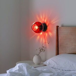 Aplica de perete, Opviq, 521SHN3690, Roșu/Negru imagine