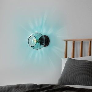 Aplica de perete, Opviq, 521SHN3691, Albastru/Negru imagine