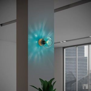 Aplica de perete, Opviq, 521SHN3696, Albastru / Auriu imagine